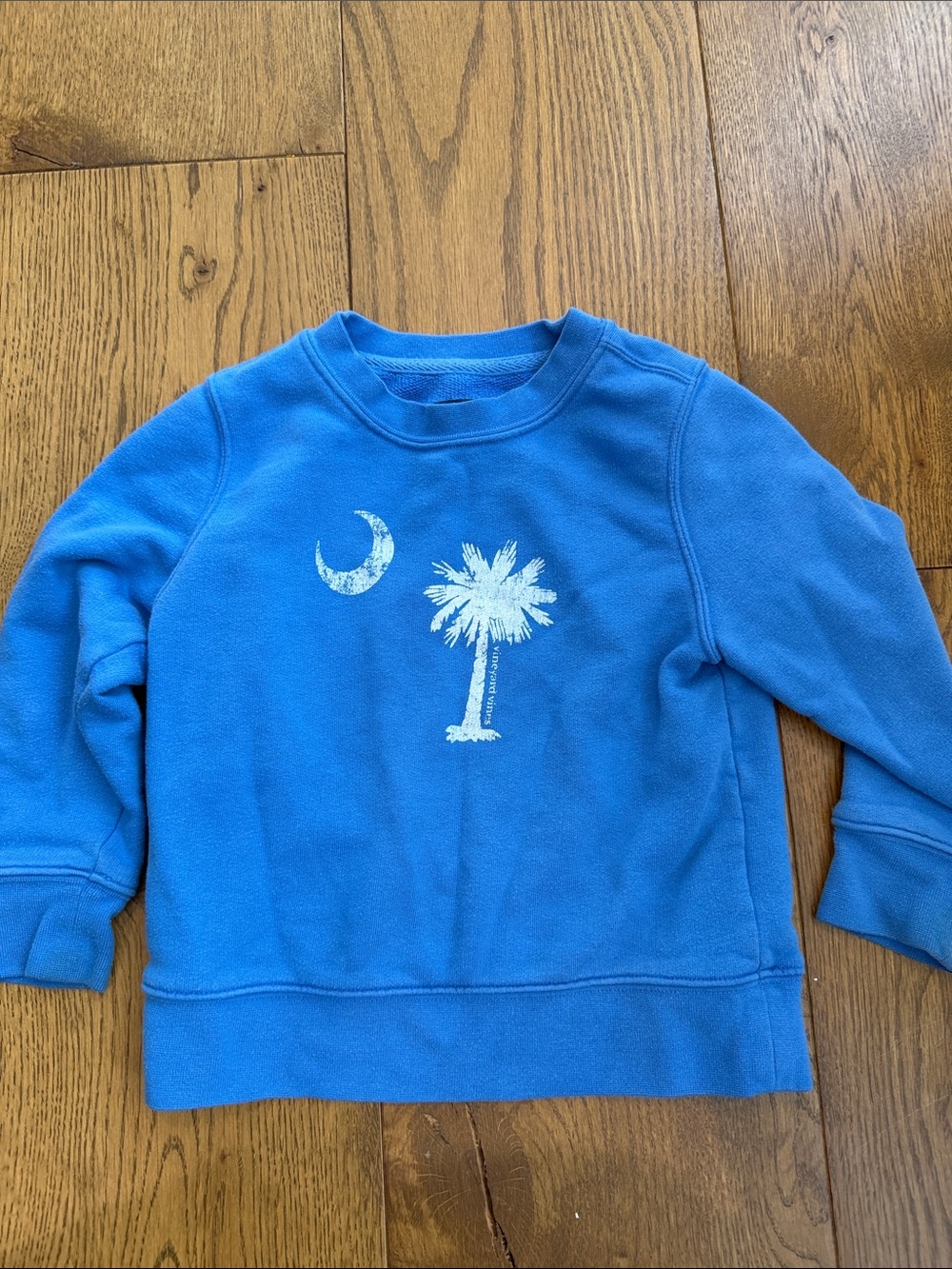 Vineyard Vines Kids Bright Blue Palm & Moon Sweatshirt- Charleston SC - 3t